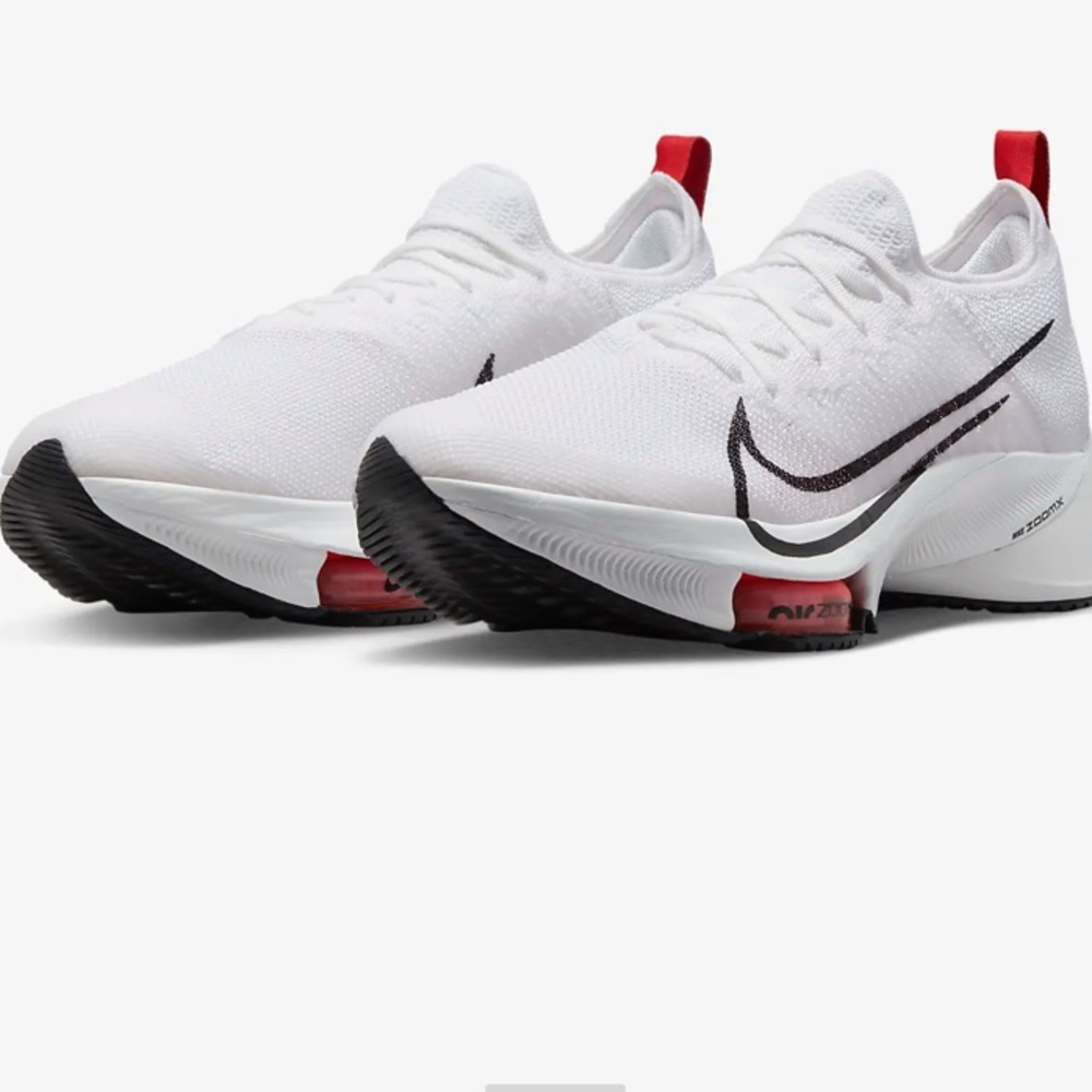 NIB Nike Air Zoom Tempo Next% Road Running Shoes White Black Size 11 CI9…